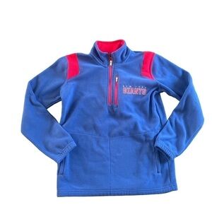 New York Giants NFL Youth Apparel 1/4 Zip Fleece Size Medium 10/12